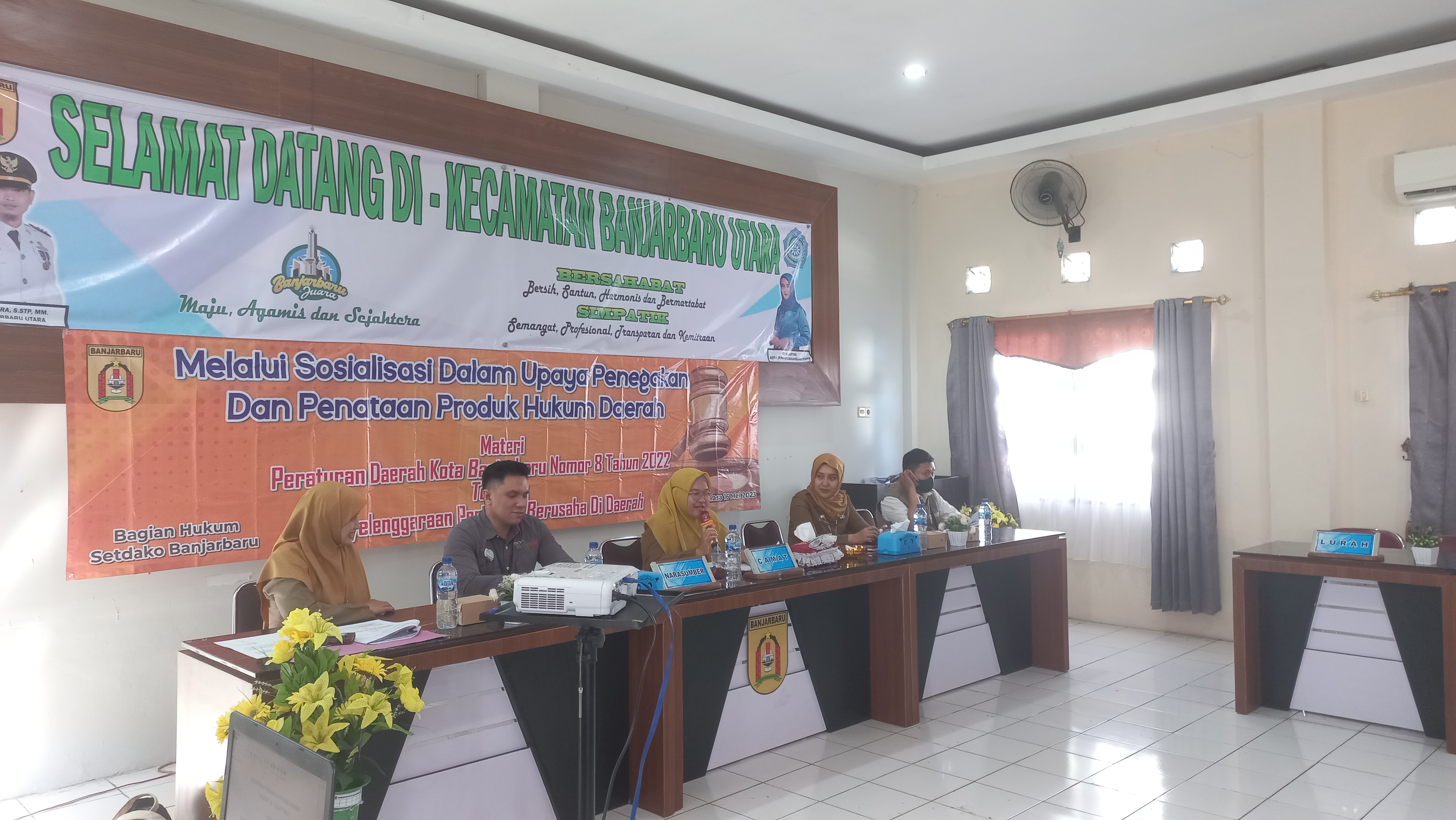 Sosialisasi Perda Nomor 8 Tahun 2022 Tentang Penyelenggaraan Perizinan Berusaha di Kec. Banjarbaru Utara