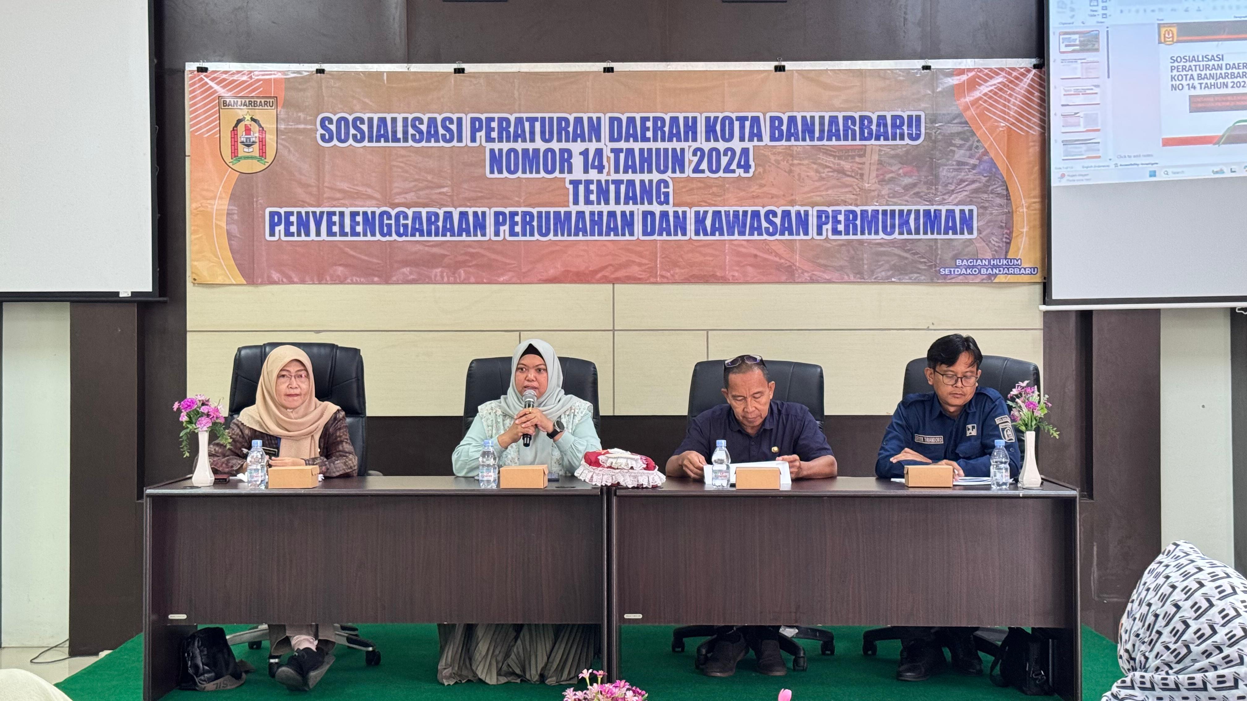 Sosialisasi Perda Nomor 14 Tahun 2024 Tentang Penyelenggaraan Perumahan dan Kawasan Pemukiman Kec. Landasan Ulin