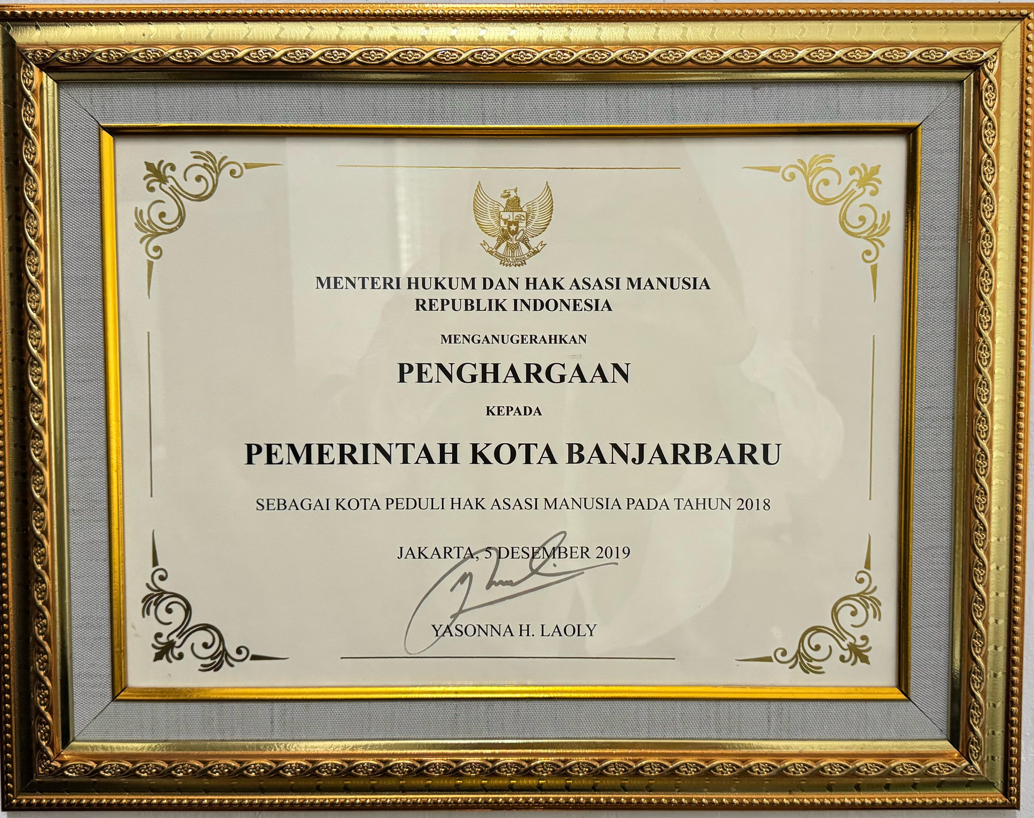 Kota Peduli HAM Tahun 2018