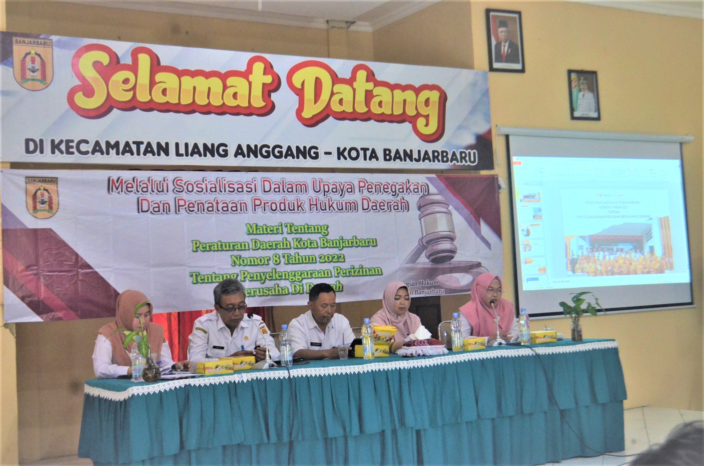 Sosialisasi Perda Nomor 8 Tahun 2022 Tentang Penyelenggaraan Perizinan Berusaha di Kec. Liang Anggang