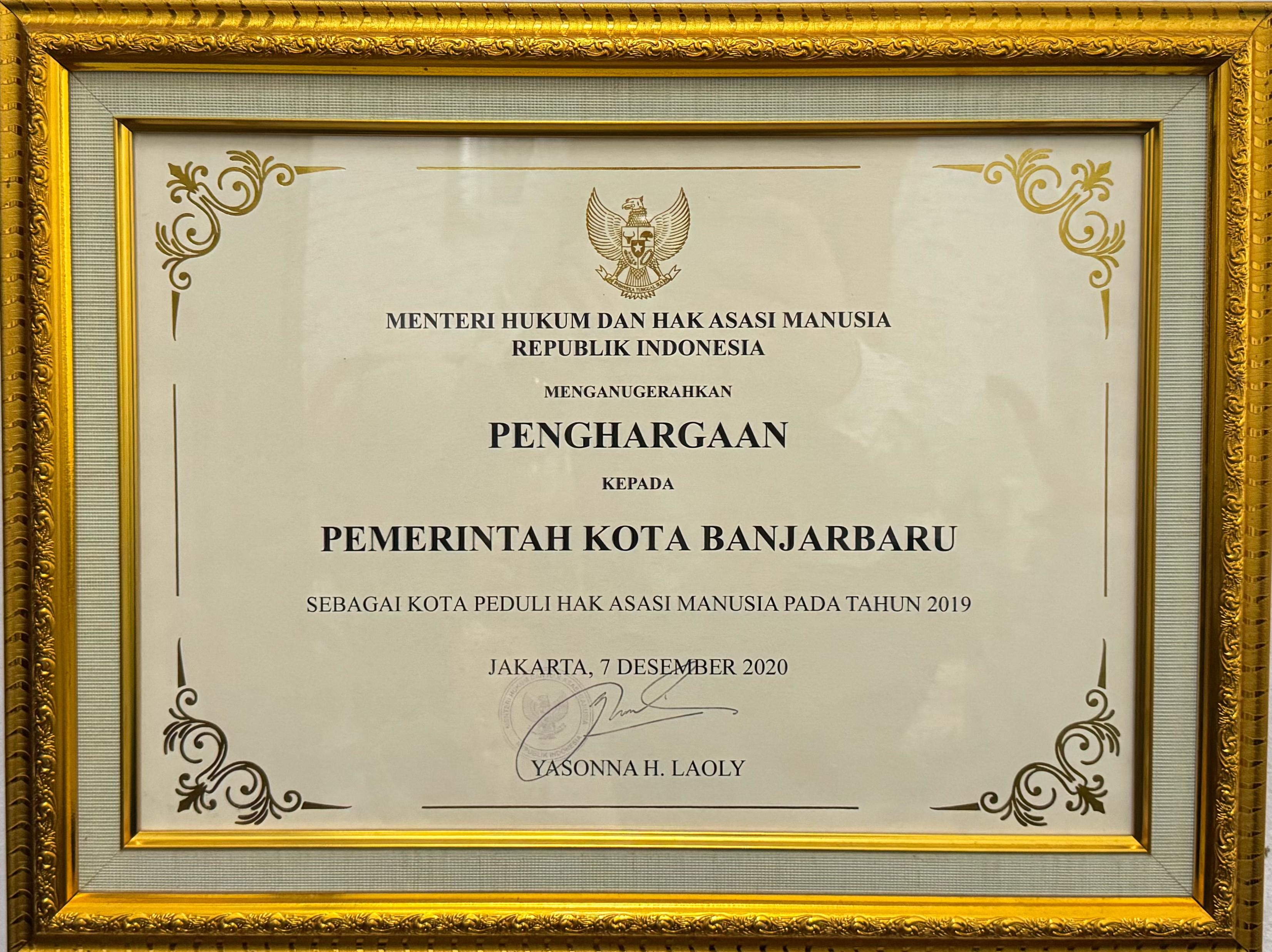 Kota Peduli HAM Tahun 2019