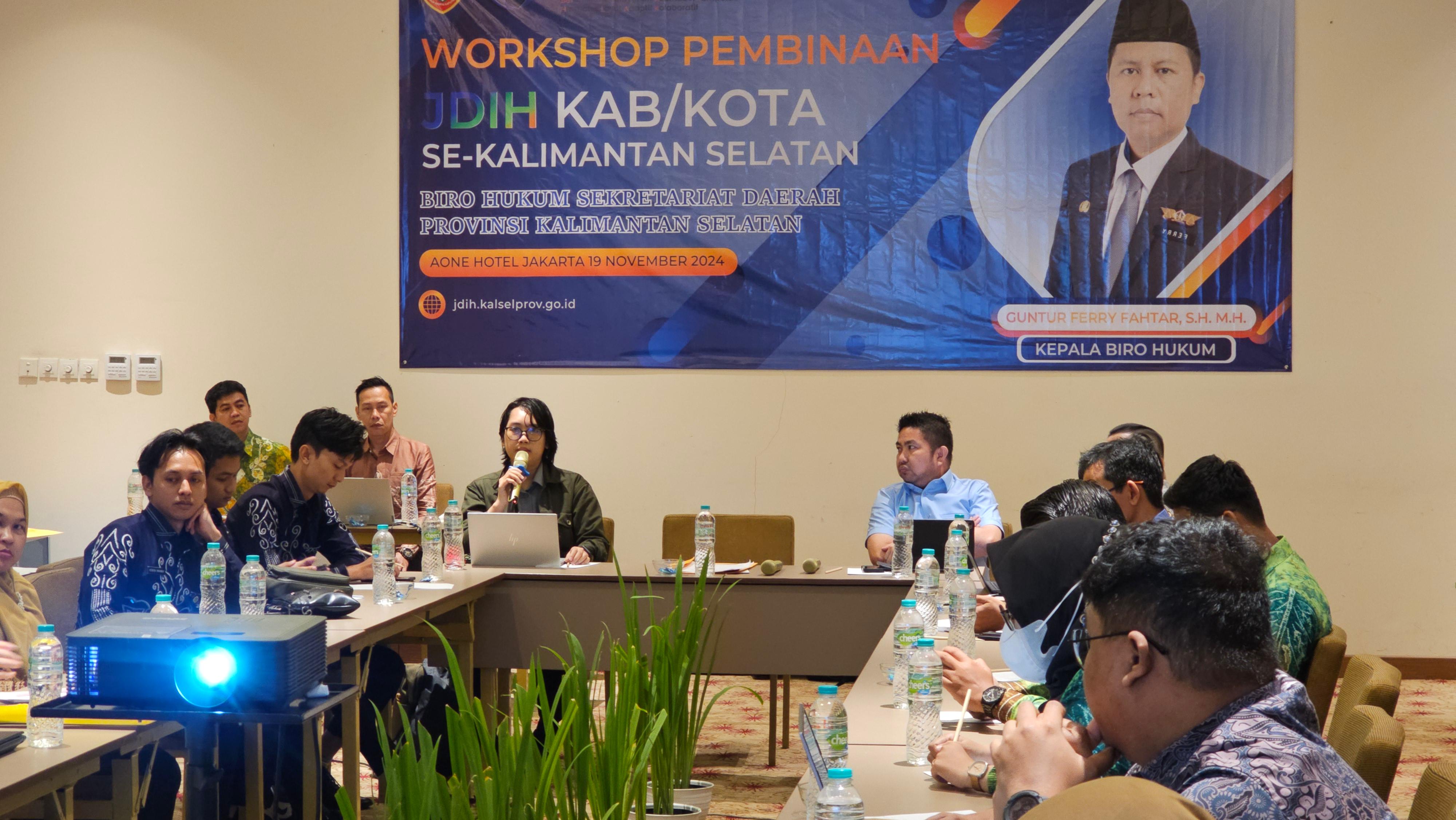 Pembinaan JDIH Kabupaten Kota Se Kalimantan Selatan Tahun 2024