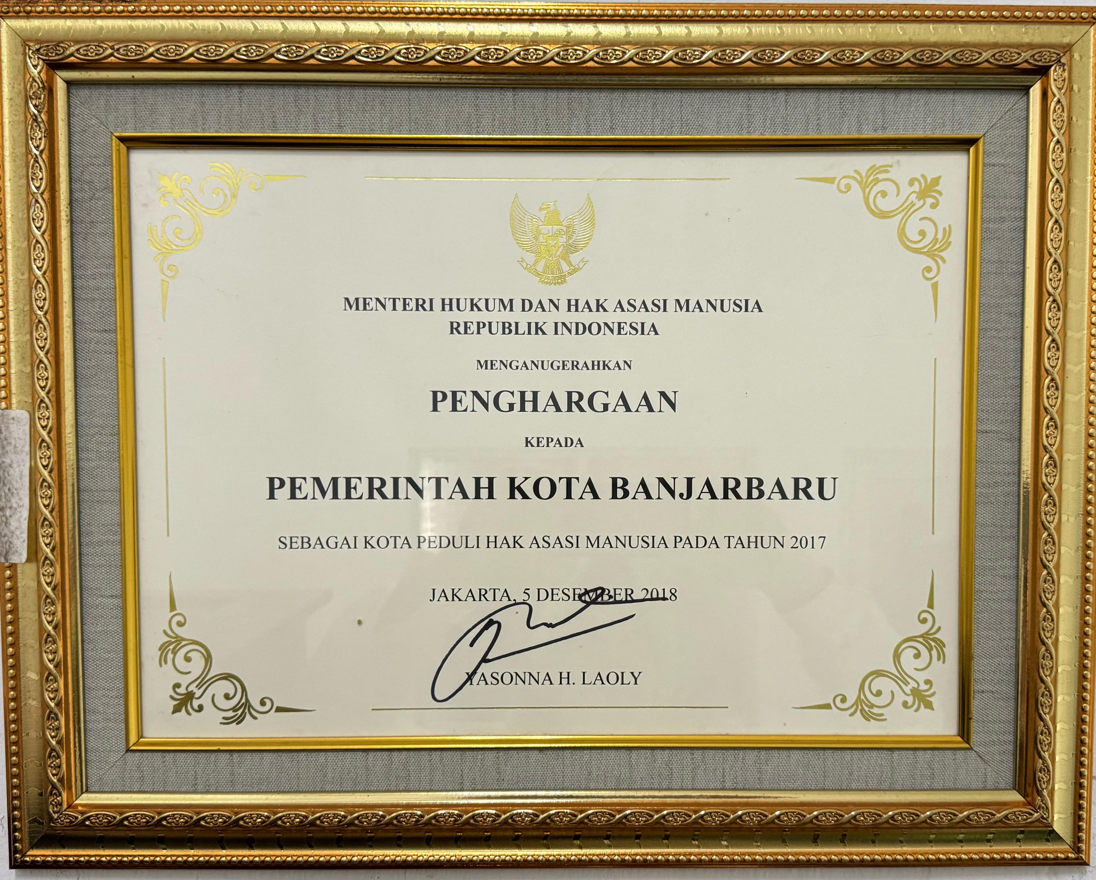 Kota Peduli HAM Tahun 2017