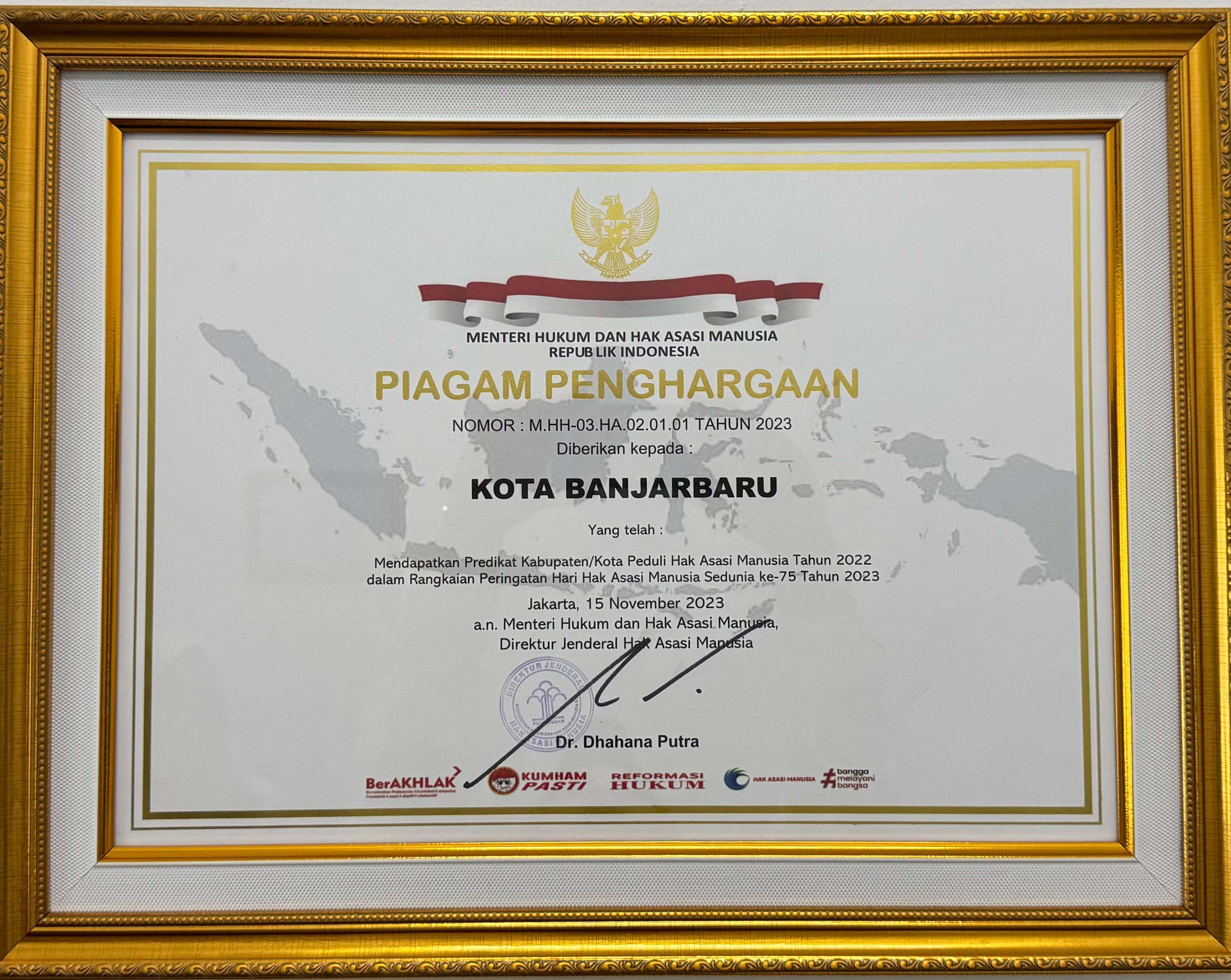 Kota Peduli HAM Tahun 2022