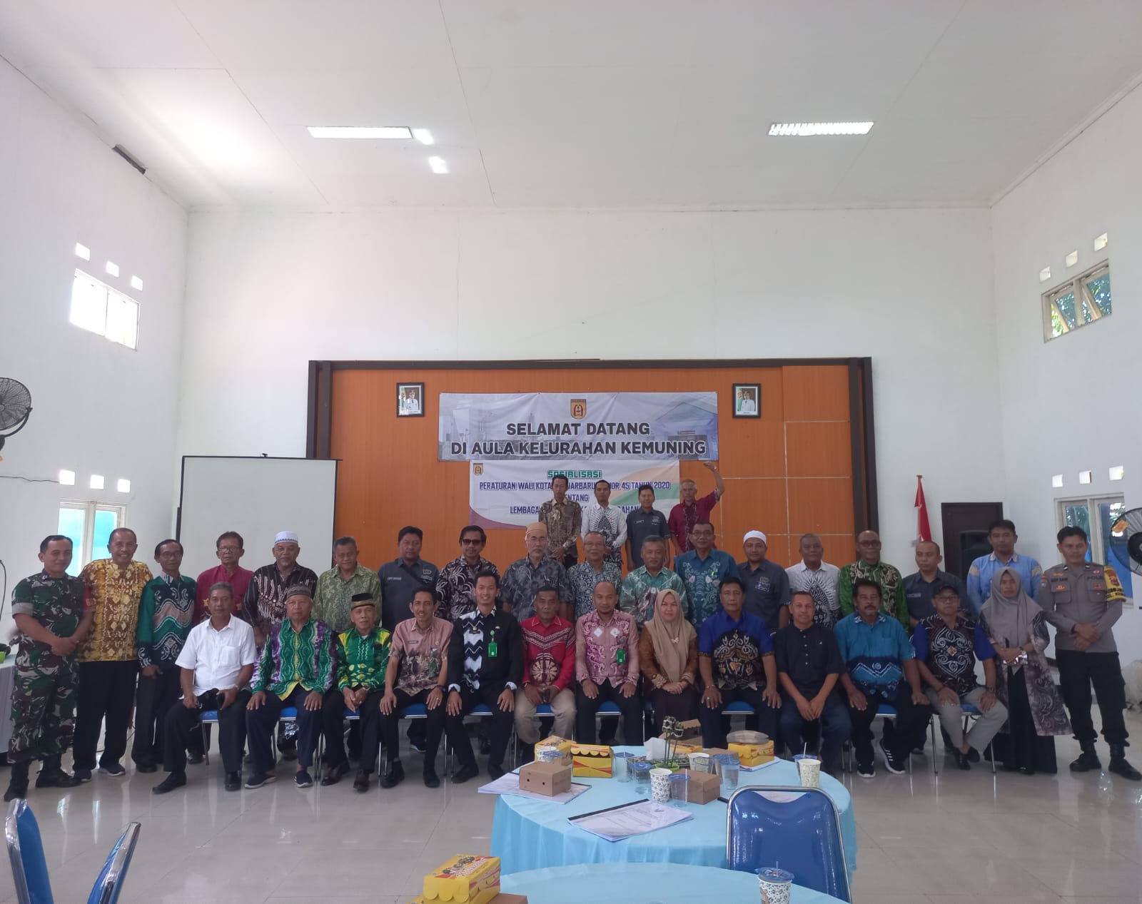 Sosialisasi Perwali Nomor 45 Tahun 2020 Lembaga Kemasyarakatan Kelurahan di Kelurahan Kemuning
