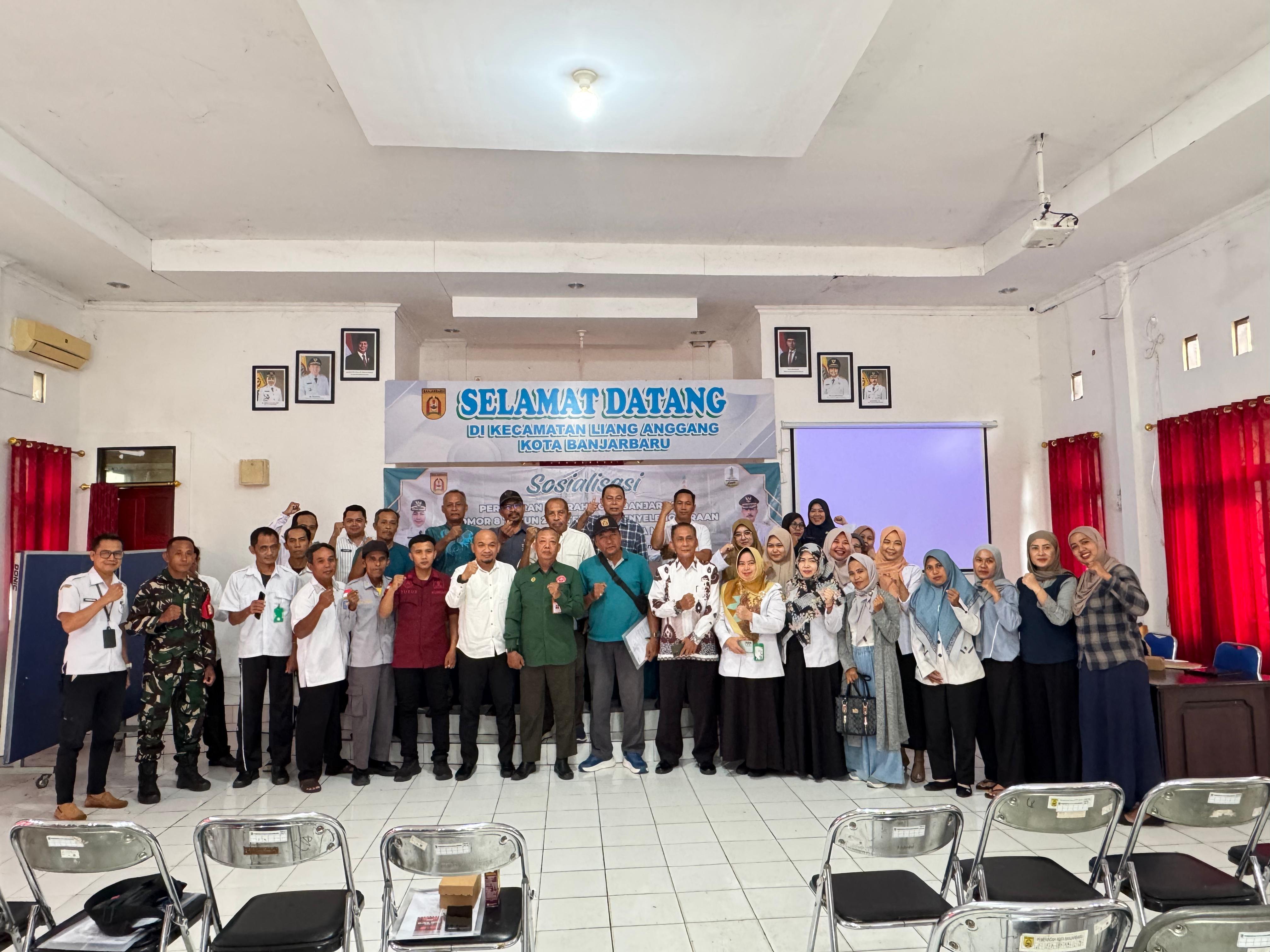 Sosialisasi Perda Nomor 8 Tahun 2021 Tentang Penyelenggaraan Bantuan Hukum Bagi Warga Miskin di Kecamatan Liang Anggang